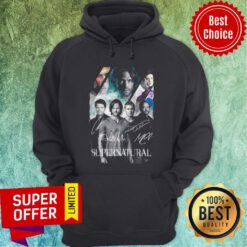 Awesome Supernatural All Characters Signatures Hoodie