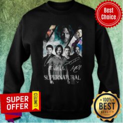 Awesome Supernatural All Characters Signatures Sweatshirt