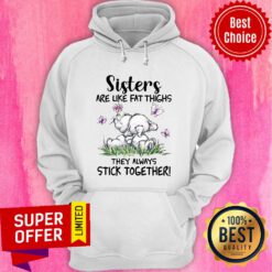 Elephent Sisters Are Like Fat Thighs They Always Stick Together Hoodie
