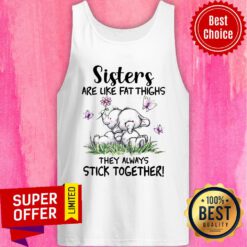 Elephent Sisters Are Like Fat Thighs They Always Stick Together Tank Top
