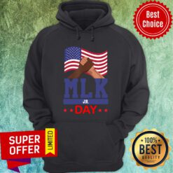 Funny American Flag Martin Luther King Jr Day Mlk Fist Freedom Hoodie