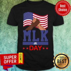 Funny American Flag Martin Luther King Jr Day Mlk Fist Freedom Shirt
