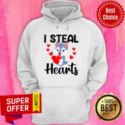 Funny Cat I Steal Hearts Hoodie