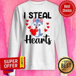 Funny Cat I Steal Hearts Sweatshirt