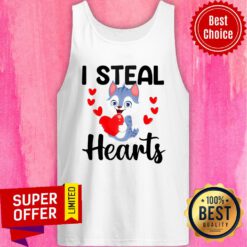 Funny Cat I Steal Hearts Tank Top