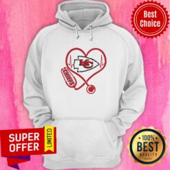 Funny Kansas City Chiefs Nurse Stethoscope Heart Hoodie