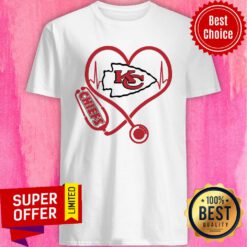 Funny Kansas City Chiefs Nurse Stethoscope Heart Shirt