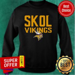 Funny Skol Vikings Minnesota Vikings Logo Sweatshirt