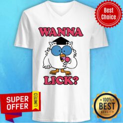 Funny Wanna Lick Tootsie Pop V-neck