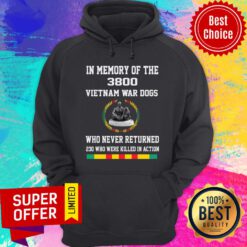 In Memory Of The 3800 Vietnam War Dogs Who Never Returned Hoodie