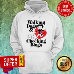 Nice Brisco Brands Walking Dogs And Checking Blogs Hoodie