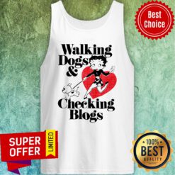 Nice Brisco Brands Walking Dogs And Checking Blogs Tank Top