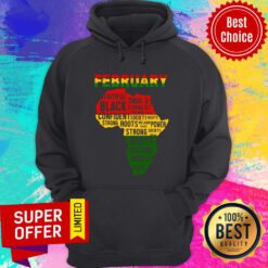 Nice February Faith Trust Hope Black Confident Hoodie