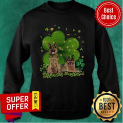 Nice German Shepherd Shamrock St Patrick's Day Sweatshirt