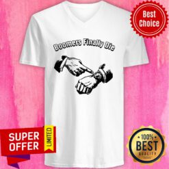 Official Boomers Finally Die Nihilist V-neck