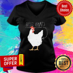 Official Guess What Chicken Butt V-neck