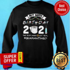 Official My 60TH Birthday 2021 The Year When Got Real Quarantine Sweatshirt