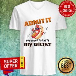 Premium Admit It You Want To Taste My Wiener V-neck