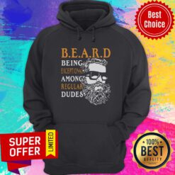 Premium Being Exceptional Among Regular Dudes Beard Hoodie