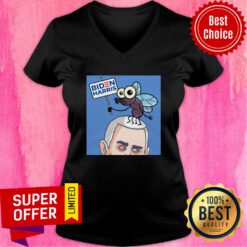 Premium Fly On Mike Pence Head Biden Harris V-neck