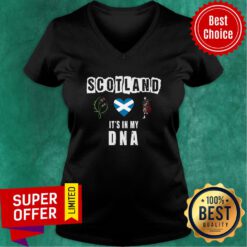 Premium Scotland Its In My Dna V-neck