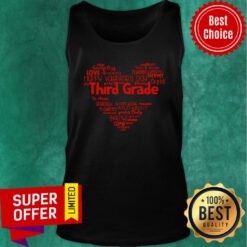 Premium Third Grade Valentine Heart Sky Tank top
