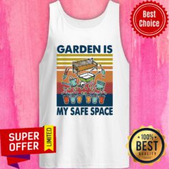 Top Gardening My Safe Space Vintage Retro Tank Top