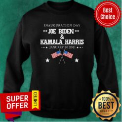 Top Joe Biden And Kamala Harris Inauguration Day 2021 Retro American Flag Sweatshirt