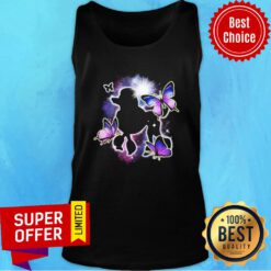 Top Poodle Light Butterflies Tank Top