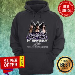 Undertaker 30th Anniversary Signature Thank You For The Memories Hoodie