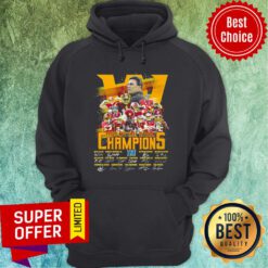 Washington Football Team 2020 NFC East Division Champions Signatures Hoodie