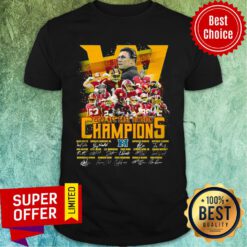 Washington Football Team 2020 NFC East Division Champions Signatures Shirt