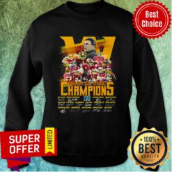 Washington Football Team 2020 NFC East Division Champions Signatures Sweatshirt