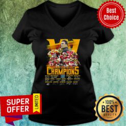 Washington Football Team 2020 NFC East Division Champions Signatures V-neck