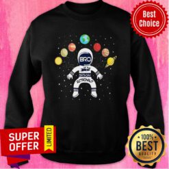Awesome Bro Of The Birthday Astronaut Boy And Girl Space Theme Sweatshirt