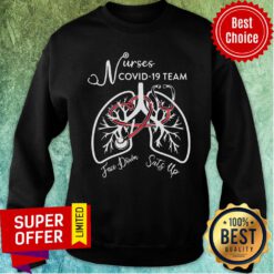Awesome Nurses Covid 19 Team Face Down Sats Up Sweatshirt