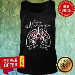 Awesome Nurses Covid 19 Team Face Down Sats Up Tank Top