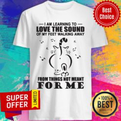 Cat I Am Learning To Love The Sound Of My Feet Walking Away From Things Not Meant For Me Shirt