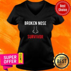 Funny Broken Nose Survivor V-neck