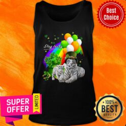 Funny Cute Tiger Patricks Day Tank Top