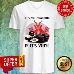 Funny It's Not Hoarding If It's Vinyl V-neck