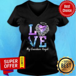 Funny Love Parents My Guadian Angel V-neck