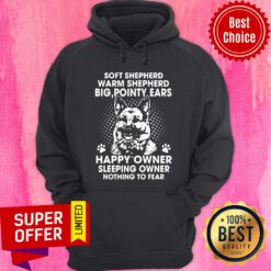 German Shepherd Soft Shepherd Warm Shepherd Big Pointy Ears Happy Owner Hoodie
