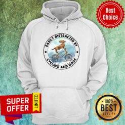 Good Dachshund Easily Distracted By Cycling And Dogs Hoodie