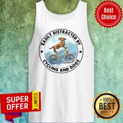 Good Dachshund Easily Distracted By Cycling And Dogs Tank Top