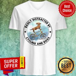 Good Dachshund Easily Distracted By Cycling And Dogs V-neck