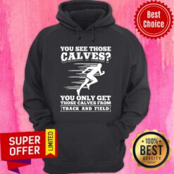 Nice Funny Track And Field Design Calves From Track And Field Hoodie