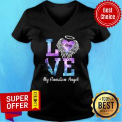Nice Love Mom My Guadian Angel V-neck