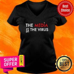 Official The Media Is The Sickness Is The Virus V-neck