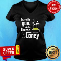 Premium Leave The Gun Take The Cheese Coney V-neck